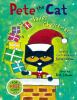 Book cover for "Pete the cat saves Christmas".