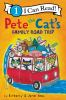 Book cover for "Pete the Cat's family road trip".