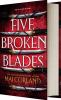 Book cover for "Five broken blades"