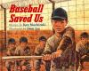 Book cover for "Baseball saved us"